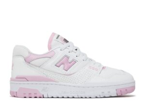 New Balance White Bubblegum Pink